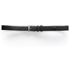 Cinturón de traje negro para hombre Ramsgate Silver-Bexley Clearance