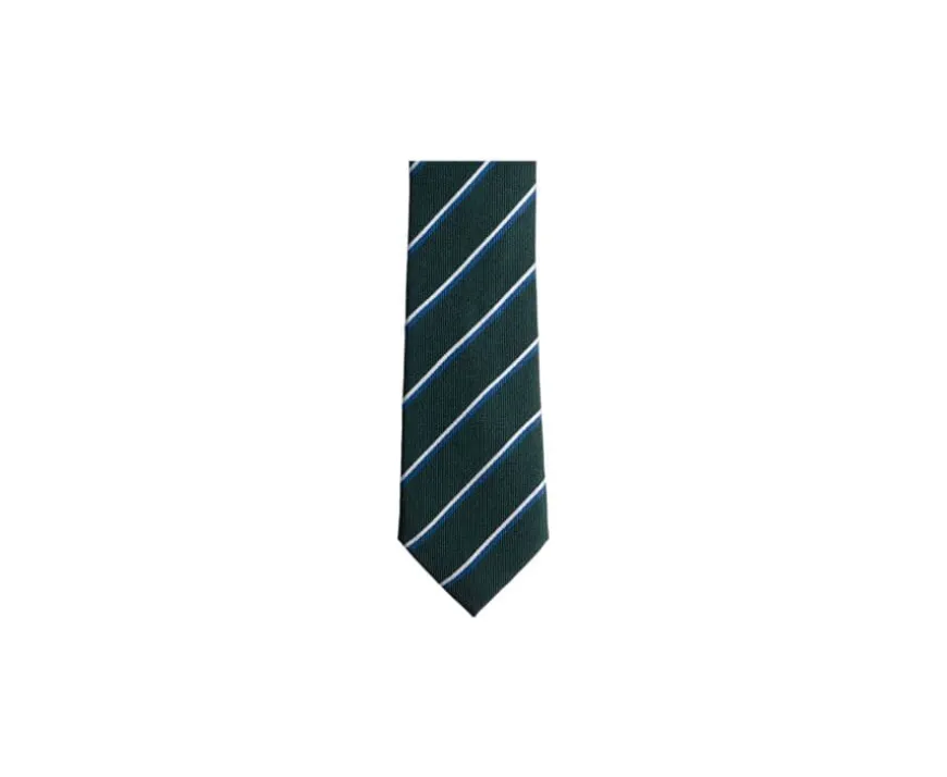 Corbata de hombre de seda verde azul y crudo-Bexley Flash Sale