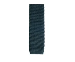 Corbata de punto para hombre Botella Verde-Bexley Clearance
