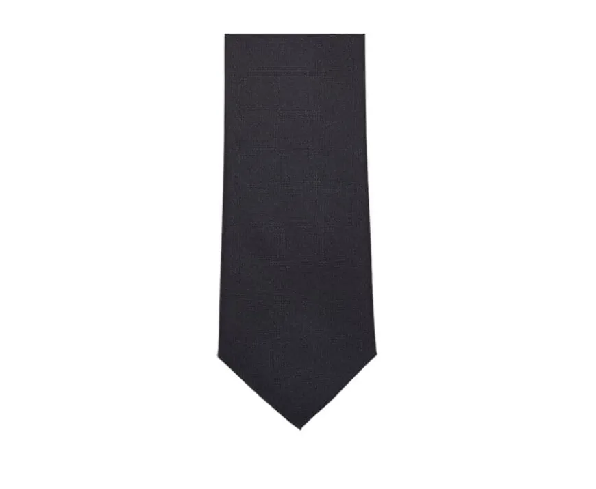 Corbata de seda unida Azul marino para hombre-Bexley Best