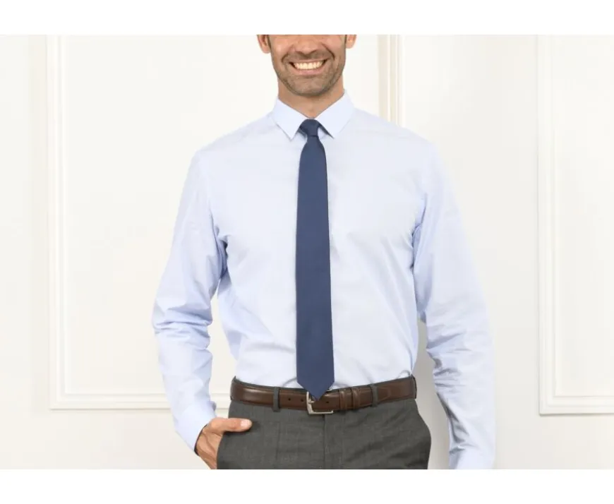 Corbata de seda unida hombre Azul petróleo-Bexley Best Sale
