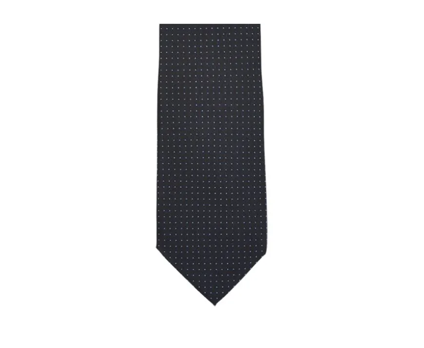 Corbata hombre de seda Azul marino micropuntos Azul rey-Bexley Cheap