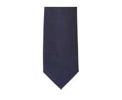 Corbata Hombre de seda Azul petróleo micropuntos Azul Marino-Bexley Best Sale