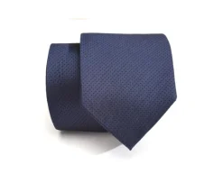 Corbata Hombre de seda Azul petróleo micropuntos Azul Marino-Bexley Best Sale