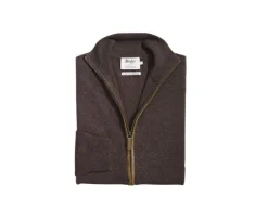 Cárdigan de lana Chocolate Oscuro para hombre Kanther-Bexley Cheap