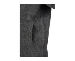 Cárdigan de lana hombre con cremallera Gris Antracita moteado Kane-Bexley Hot
