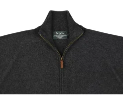 Cárdigan de lana hombre con cremallera Gris Antracita moteado Kane-Bexley Hot