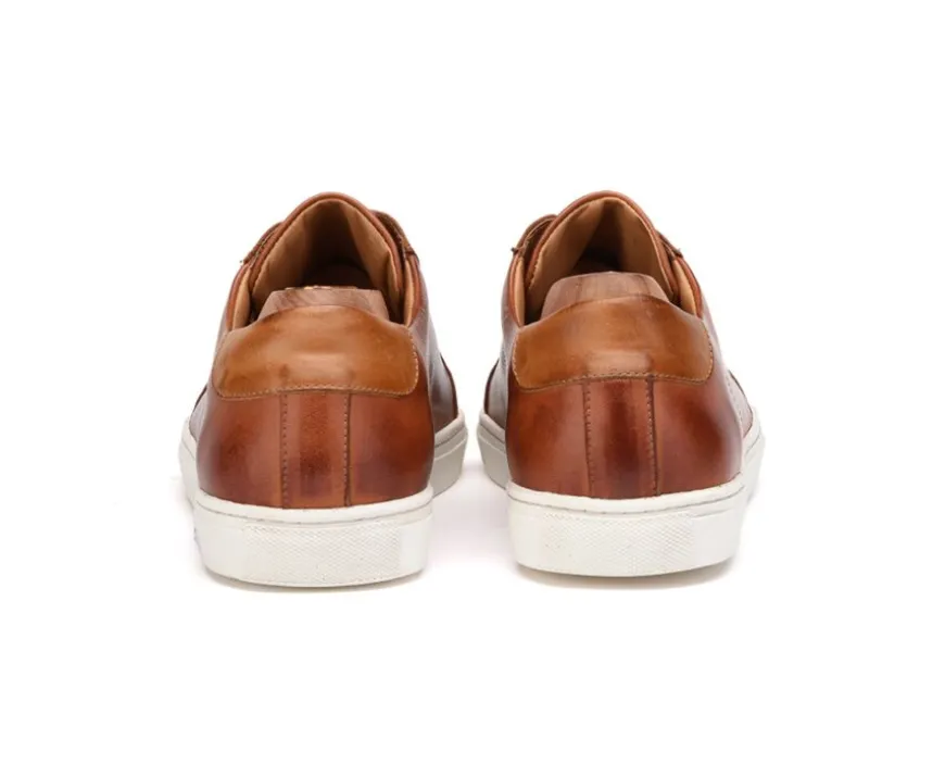 Deportivas hombre de piel Castaño patinado Inglewood-Bexley Cheap