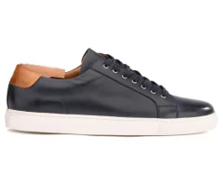 Deportivas hombre piel Navy patinado Inglewood-Bexley Clearance