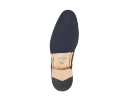 Derbies Castaño patinado de hombre con suela de cuero y goma de caucho Maywell Patin-Bexley Outlet