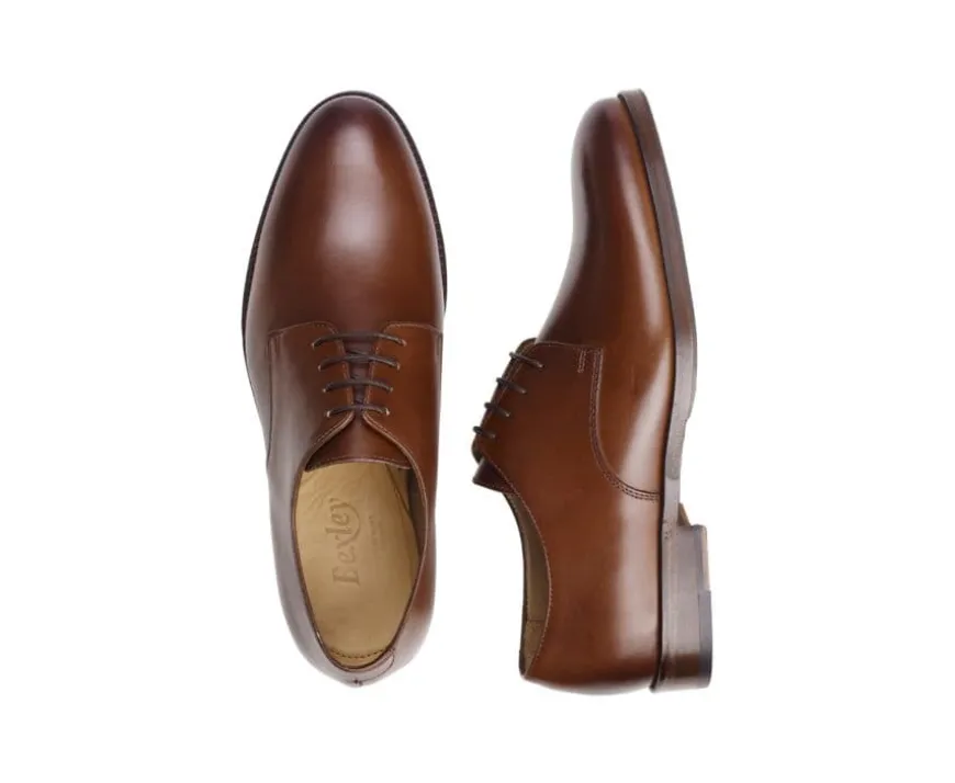 Derby de Terciopelo Castaño patinado Dover Ii Patin-Bexley Sale