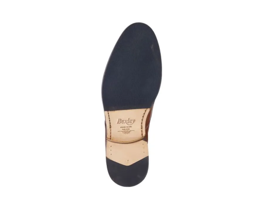 Derby de Terciopelo Castaño patinado Dover Ii Patin-Bexley Sale