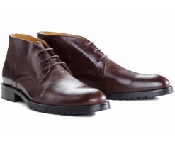 Desert boots hombre Chocolate patinado Warwick Gomme-Bexley Clearance
