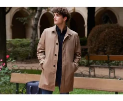Gabardina de hombre beis oscuro Aurèle Ii-Bexley Outlet