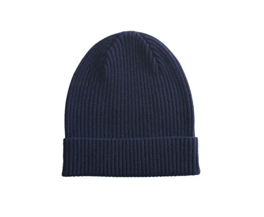 Gorro de lana para hombre Azul marino Benneth-Bexley Clearance