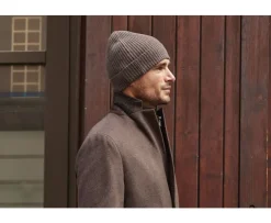 Gorro de lana para hombre Chocolate moteado Benneth-Bexley Flash Sale