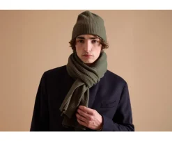 Gorro de lana para hombre Verde Benneth-Bexley Clearance