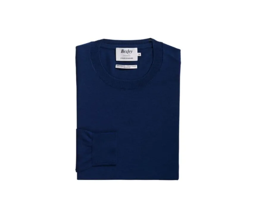 Jersey de hombre Algodón orgánico/lino Navy Vaquero Clindmir-Bexley Fashion