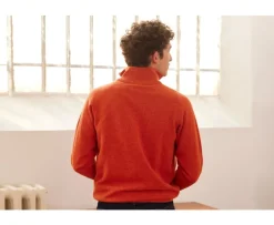 Jersey de hombre de lana con cuello con cremallera Ámbar Kenneth-Bexley Outlet