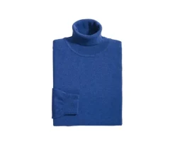 Jersey de lana con cuello alto hombre Azul Jean Moteado Emeric-Bexley Flash Sale