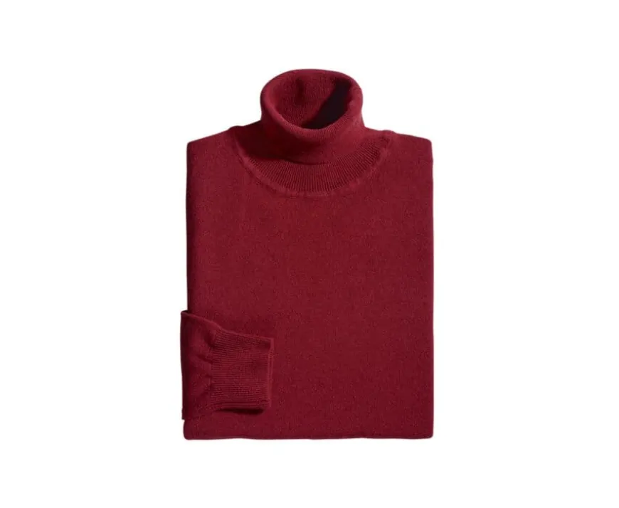 Jersey de lana con cuello alto hombre Roja Emeric-Bexley Shop