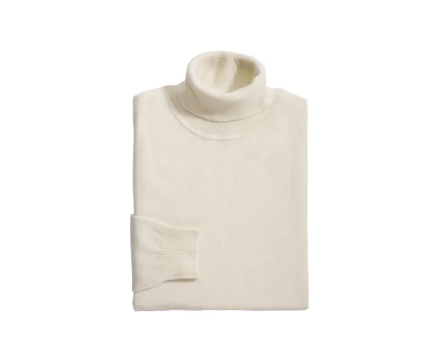 Jersey de lana con cuello alto hombre Crudo Emeric-Bexley Cheap