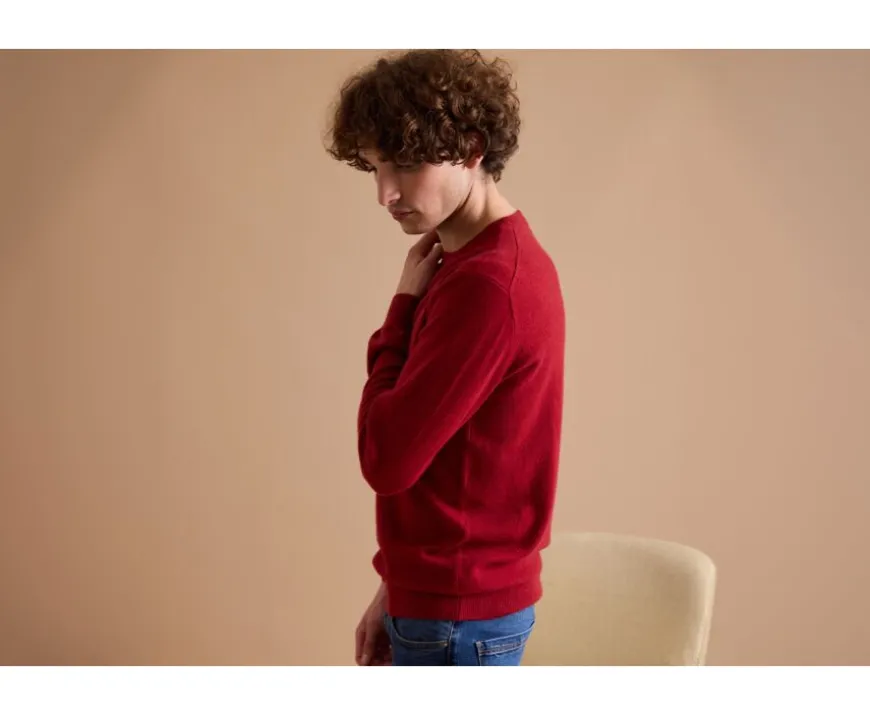 Jersey de lana con cuello redondo Rojo Conan-Bexley Best Sale
