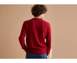 Jersey de lana con cuello redondo Rojo Conan-Bexley Best Sale
