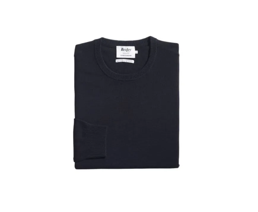 Jersey de lana con cuello redondo Negro de hombre Conan-Bexley Cheap
