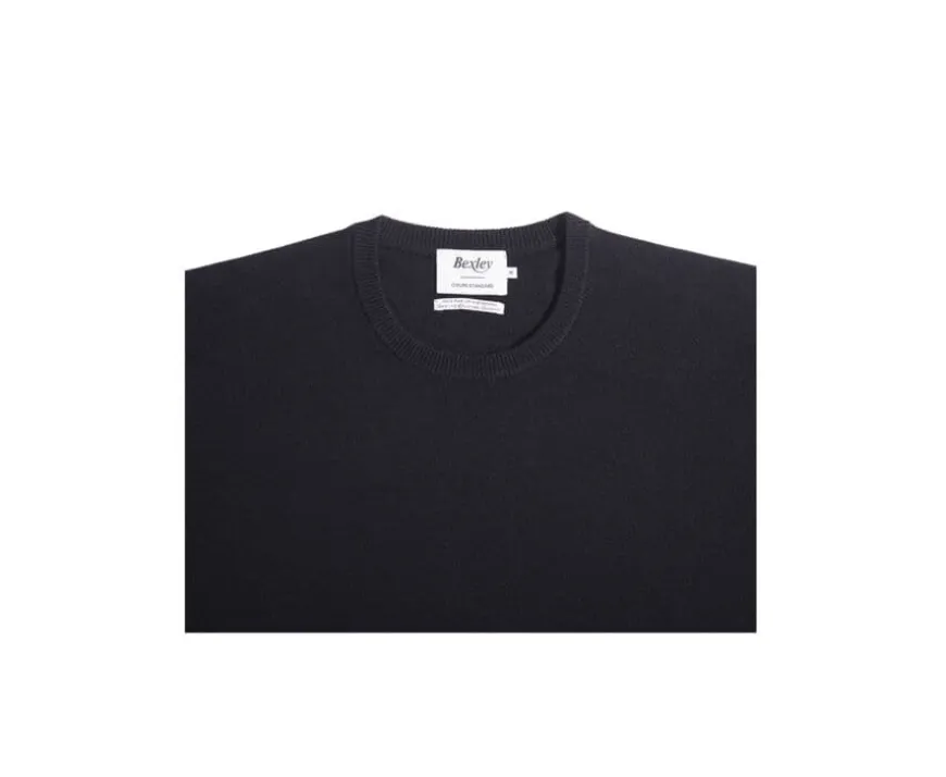 Jersey de lana con cuello redondo Negro de hombre Conan-Bexley Cheap
