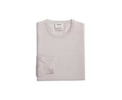 Jersey de lana con cuello redondo Beis claro Conan-Bexley Sale