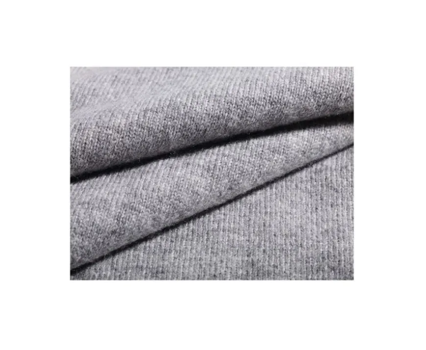 Jersey de lana con cuello vuelto para hombre Gris moteado Emeric-Bexley Hot