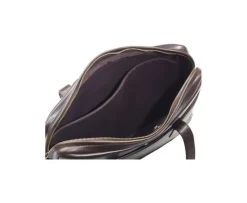 Maletín de cuero Chocolate oscuro para hombre Harwinton-Bexley Cheap