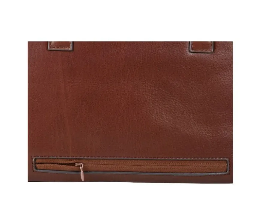 Maletín de cuero Coñac para hombre Harwinton-Bexley Sale