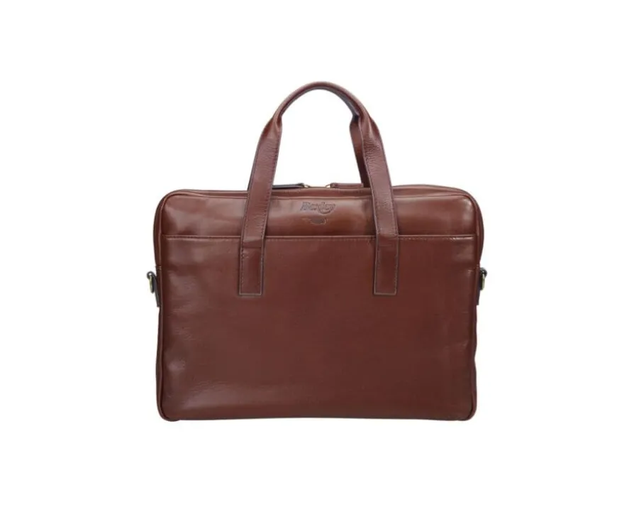 Maletín de cuero Coñac para hombre Harwinton-Bexley Sale