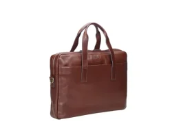 Maletín de cuero Coñac para hombre Harwinton-Bexley Sale