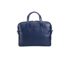 Maletín de cuero Navy para hombre Harwinton-Bexley Fashion