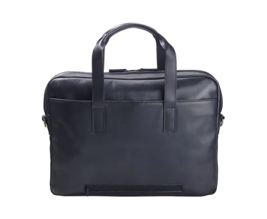 Maletín de cuero Negro para hombre - HARWINTON |-Bexley Online