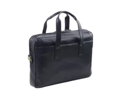 Maletín de cuero Negro para hombre - HARWINTON |-Bexley Online