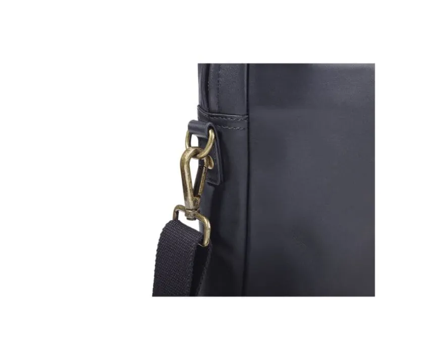 Maletín de cuero Negro para hombre - HARWINTON |-Bexley Online