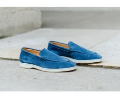 Mocasines de terciopelo hombre índigo Manasota Ii-Bexley Store