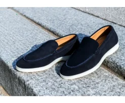 Mocasines de terciopelo hombre Terciopelo Marino Manasota Ii-Bexley Cheap