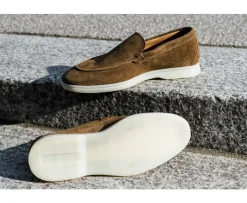 Mocasines de terciopelo hombre Chamois Velvet Manasota Ii-Bexley Store