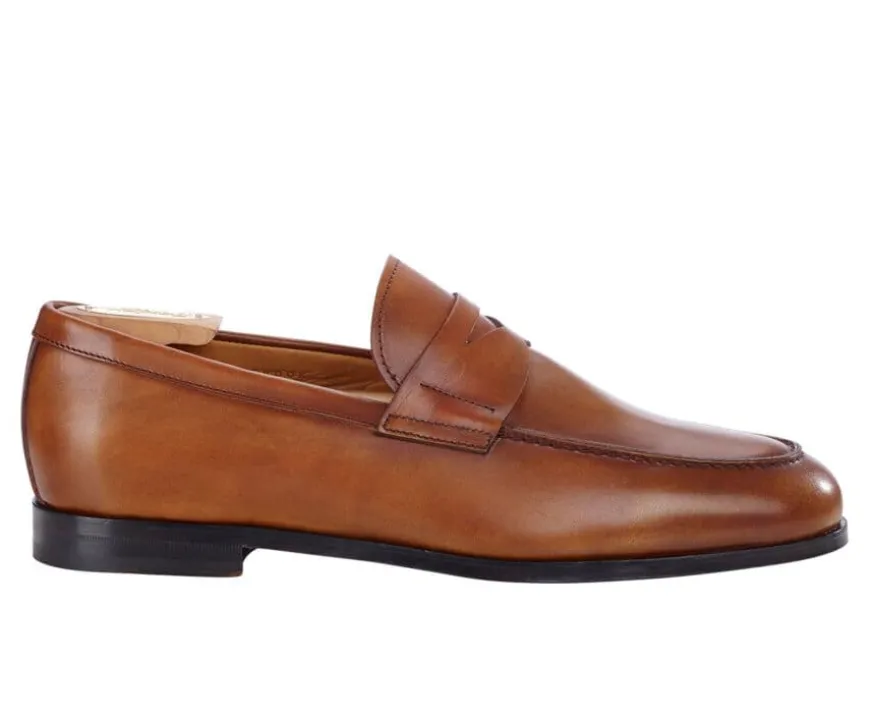 Mocasín de piel para hombre Dorado Patinado Derybrook-Bexley New