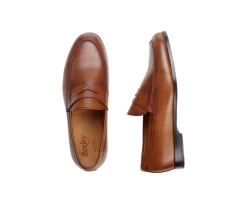 Mocasín de piel para hombre Dorado Patinado Derybrook-Bexley New