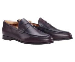 Mocasín de piel para hombre Pardo Patinada Derybrook-Bexley Cheap