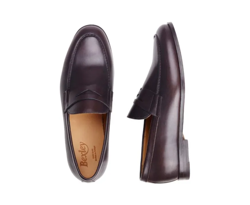 Mocasín de piel para hombre Pardo Patinada Derybrook-Bexley Cheap