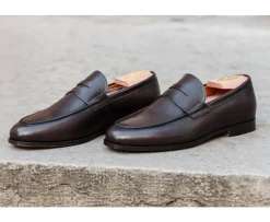 Mocasín de piel para hombre Pardo Patinada Derybrook-Bexley Cheap