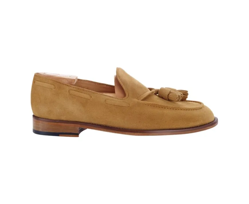 Mocasín de terciopelo Coñac para hombre Picadilly-Bexley Store