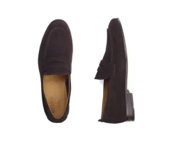Mocasín de terciopelo pardo para hombre Cevio-Bexley Best Sale